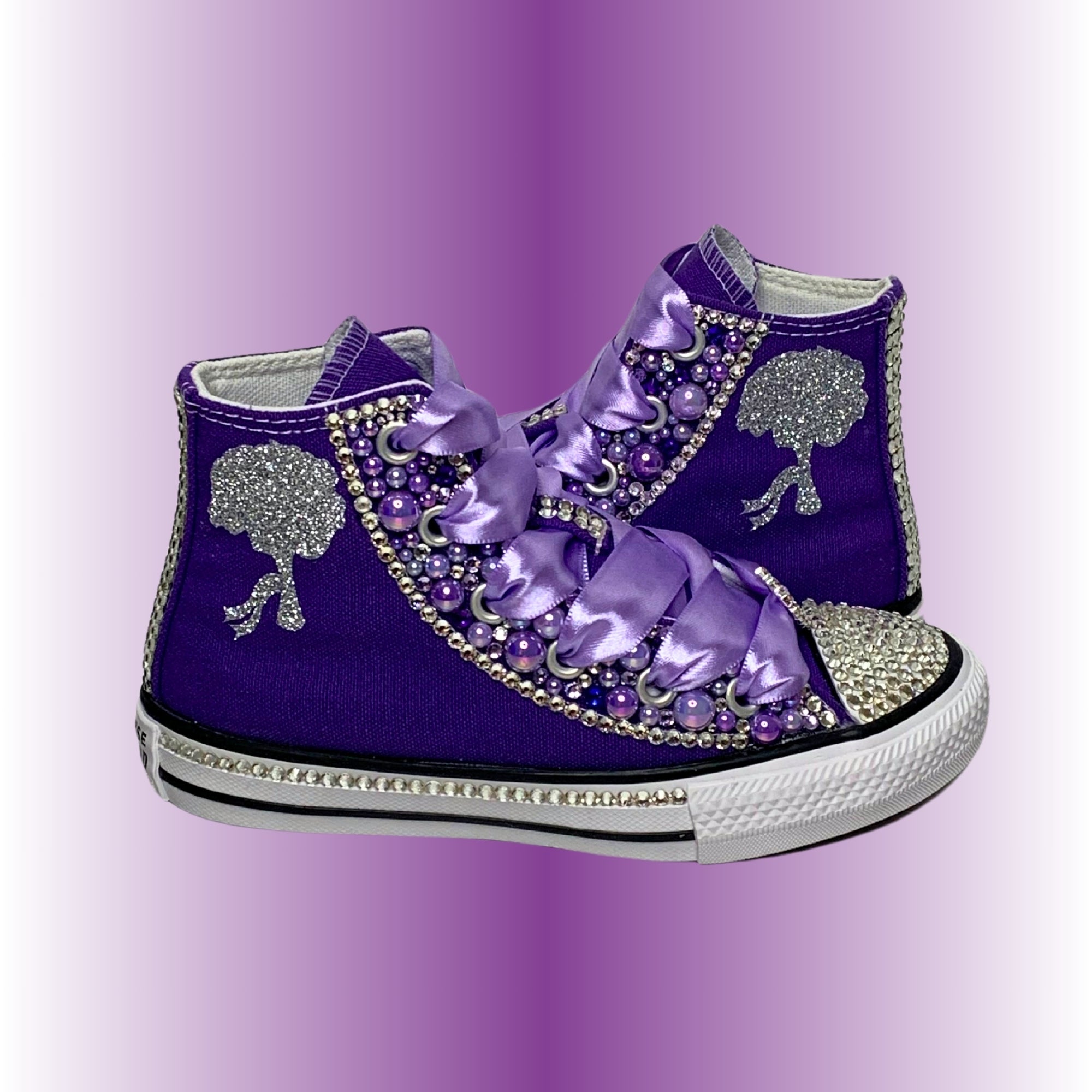 Kids bling converse best sale