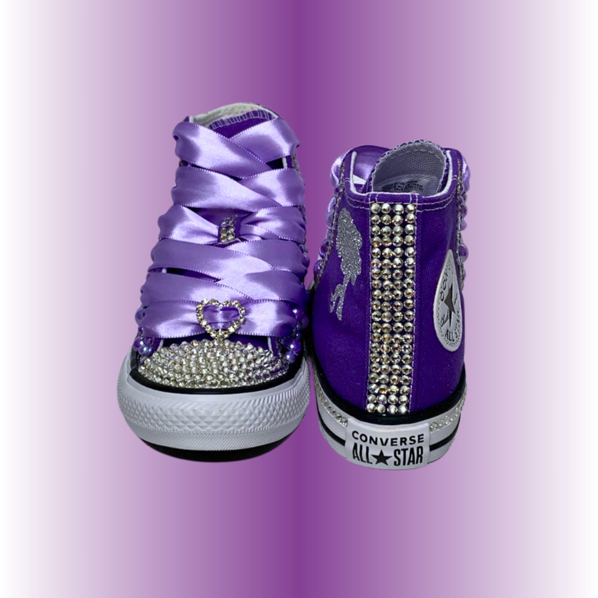 Kids bling converse best sale