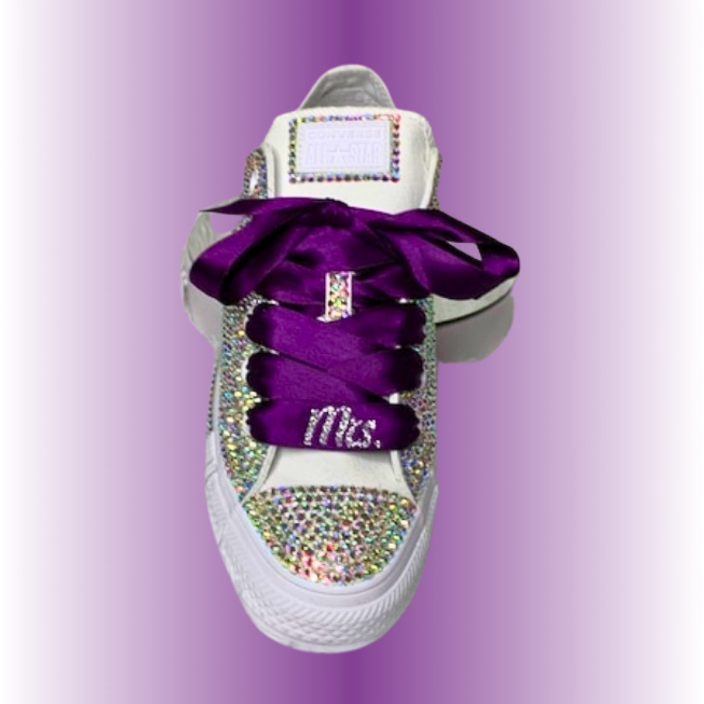 Fully Blinged Wedding Converse