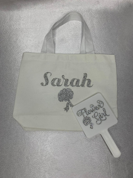 Flower Girl Tote Bag & Mirror