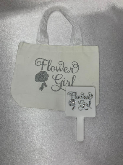 Flower Girl Tote Bag & Mirror